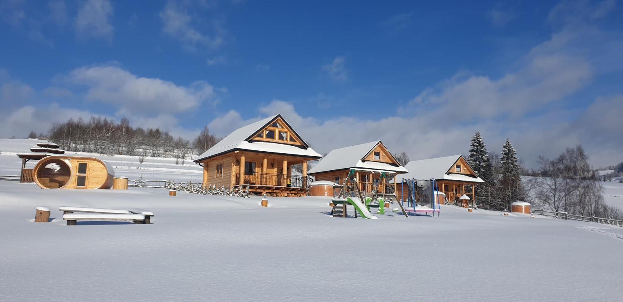 Domki Gorce Klikuszowa Sauna Jacuzzi Exterior foto