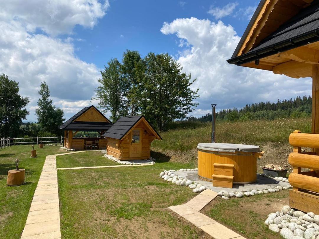 Domki Gorce Klikuszowa Sauna Jacuzzi Exterior foto